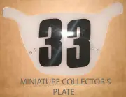CRU JONES 33 MINIATURE COLLECTOR'S BMX NUMBER PLATE RAD The Movie Old School BMX