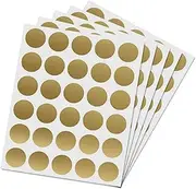 450 Pcs Round Scratch Off Stickers Labels Circle Adhesive Scratch Off Stickers Kit for DIY Reward Cards, Weddings, Games, and Parties (Gold)