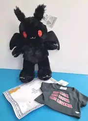 Build A Bear Mothman Plush & Moth Man T Shirt & CERTIFICATE BNWT