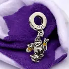 Genie & Lamp Disney Aladdin Sterling Silver Charm Dangle Arabian Bracelet S925