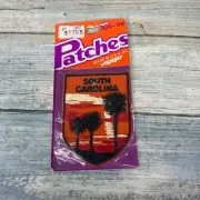 Vintage South Carolina Patch State Voyager Iron On Sew Souvenir Travel