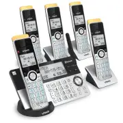 VTech IS8129 Cordless Phone Super Long Range Bluetooth Expandable 5 Handsets