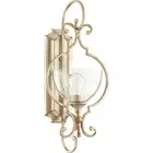 Quorum International 5414-1-60 Ansley Wall Sconce Aged Silver Leaf
