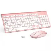 Wireless Keyboard and Mouse2.4G Full Size and Portable Wireless Keyboard with...