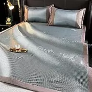Mattress Summer Ice Silk Cold Mat,Summer Cooling Bamboo Sleeping Mat Foldable,Rattan Cooling Mat,Summer Sleeping Mat,
