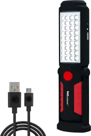 LED Work Light, Wolfteeth Rechargeable Magnetic Flashlights for Mechanics, 360