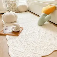 在飛比找momo購物網優惠-【凡尼塔】立體雕花柔滑奶絨地毯(70*150cm 簡約 IN