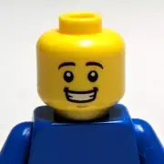 Lego - Minifigure Head - Smile, Teeth, Dimple