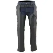 Milwaukee Leather Men's 3 Pocket Chap w/ Thigh Patch Pocket**ML1766