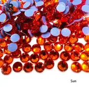 Glower® Sun Premium Hotfix Rhinestone Flat Back