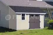 10' x 12' Classic Storage Shed Plans, Lean To #D1012L, Material List Included