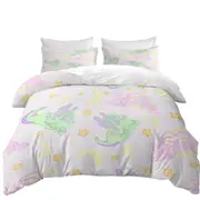 Kids Cute Sleeping Dragons Pattern for Girls Quilt Cover
