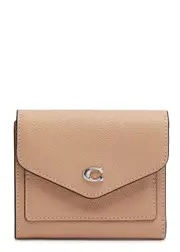 Coach Wyn Small Grained Leather Wallet - Beige - One Size ONE SIZE