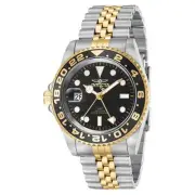 Invicta Men's Watch Pro Diver Date Display Black Bezel Two Tone Bracelet 43974