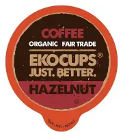 Organic Hazelnut Flavored Coffee Pods, Artisan Fair Trade, Hazelnut Coffee fo...