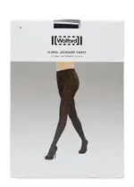 Wolford Floral-jacquard 40 Denier Tights - Black S (UK8-10 / S)