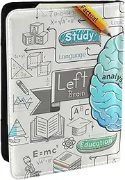 [JEJEA] Human Brain Print Travel Organizer Credit Cards Case Passport BookPassport Holder Cover Wallet forTraveling,, Black, One Size