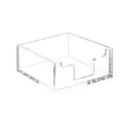 4 Inch Sticky Note Holder Clear Sticky Note Box Home Office Hotel Organization