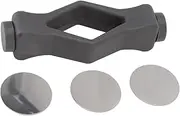 VIFERR Front Loader Washing Machine Door Support, Washing Machine Door Holder Mouth Shape Strong Magnetic Door Stopper Washing Machines Laundry Door for Most Washing Machines (Grey)