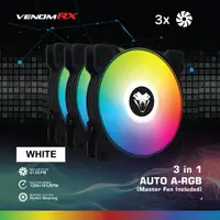 在飛比找蝦皮購物優惠-Venomrx Auto A-RGB 三風扇白色