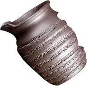 Circulating Water Clay Pot Ceramic Fountain Jar Indoor Water Fountains Outdoor Water Fountains Jar for Indoor Fish Tank Fountain Garden Waterfall Jar Ceramic Waterfall Jar