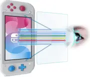 2 Pack Anti Blue Light Tempered Glass Screen Protector for Switch Lite 5.5-in...
