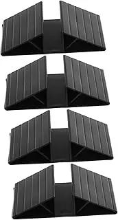 Garneck 4pcs Pet Gate Fence Support Legs Fence Fittings Freestanding Dog Gate Fence Panel Anti Kick Treads Triangle Barrier Reinforcement Fittings for Stair Entrances Indoor Gates Pet