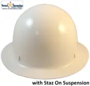 MSA Skullgard Full Brim Hard Hat With STAZ ON Suspension - White