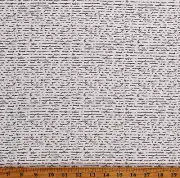 Cotton Handwriting Cursive Words Paradox II Fabric Print by the Yard D582.91