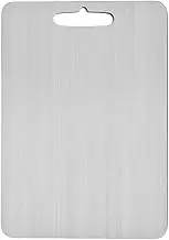 Cutting Board - Titanium Chopping Board | Cutting Boards for Kitchen | Sleek Modern Kitchen Slab | Easy Clean Cookware | Double Sided Food Station Serving Tray for Meat, Vegetable, Cheese