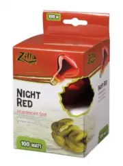 Zilla Night Red Basking Spot Bulb 100W Reptile Terrarium Lamp Light