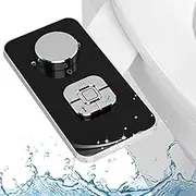 PENDEJATO Bidet Attachment for Toilet - Push Button WC Bidet with Self-Cleaning Dual Nozzle(Front & Rear Wash) - Ultra-Slim Bidet Toilet Seat Attachment with Water Pressure Adjustment (Classic Black)
