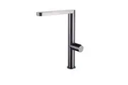 VITO BERTONI SOL2 Slim Kitchen Mixer Tap - L-Shaped Neck - Graphite