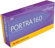 Kodak 120 Portra 160, ISO 160, Color Negative Film, (5 Rolls per Pack)