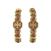 在飛比找蝦皮商城優惠-TORY BURCH MARION金字雙T LOGO皮革編織