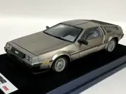 1/18 Sunstar DMC De Lorean LK 1981 Street Version Polish Aluminum Leather AB209