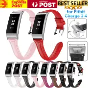 Floral Leather Watch Band Replacement Watch Strap Wristband for Fitbit Charge3 4
