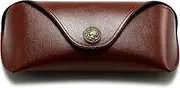 [SUNGAIT] Sunglasses Case for Men Women: Portable Leather Eyeglasses Case Hard Shell - Slim Case for Multiple Sunglasses SGTCASE-ZS, Brown