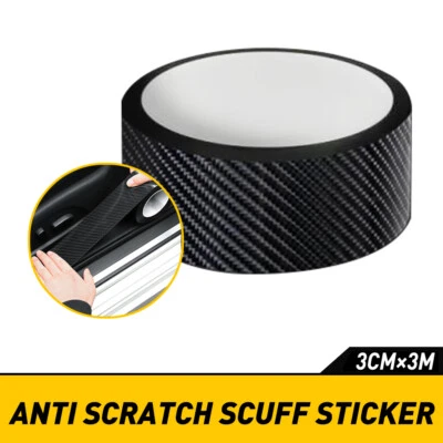 10ft Car Door Protector Sill Scuff Cover Sticker Antiscratch Carbon Fiber Strip (for: Mitsubishi)