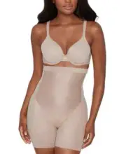 Miraclesuit Core Contour Shapewear Women's XL Beige Stretch Bike Shorts APP2968