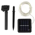 AA (Warm White)50LED Solar Powered String Light 8 Modes Lights Outdoor Decoratio