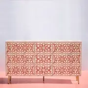 Bone Inlay Chest of 9 Drawers Moroccan Living Room Furniture- MADE TO ORDER