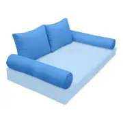 |SLIPCOVER ONLY| S1 Outdoor Bolster Backrest Pillow Covers Same Piped Full AD102