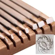 Leather Craft Stamping Tool, Reticulated Leather Carving Knockout Tools with ...