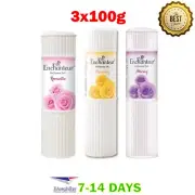 3x100g Perfumed Body Talcum Powder Enchanteur Romantic Charming Alluring Scent