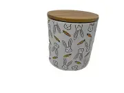 Spectrum Ceramic 5x5.5in Carrot & Bunny Canister BB02B05007