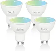 Smart Spotlight FRESHIN GU10 RGBCW WiFi LED Downlight Multicolor Lights Dimmable Changing 2.4Ghz Only, Compatible with Alexa, Google Home, No Hub Required (4)