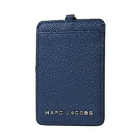 在飛比找HOTAI購優惠-【MARC JACOBS】 魚子醬皮革識別證掛帶票卡夾-蔚藍