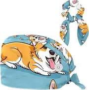 [YTYVAGT] Scrub Caps Women,Scrub Hats Suitable for Women,Cartoon Animal Dog