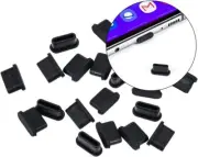 USB C Dust Plugs Covers USB Type C Port Cover Dust Cap with Portable Min 30 Pcs